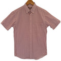 Uniqlo Short Sleeve Button Up Shirt Mens Medium Red Pattern Casual