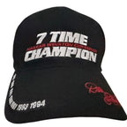 Winner's Circle Men's Black Dale Earnhardt 7 TIME NASCAR WINSTON CUP SERIES CHAMPION Hat — front view