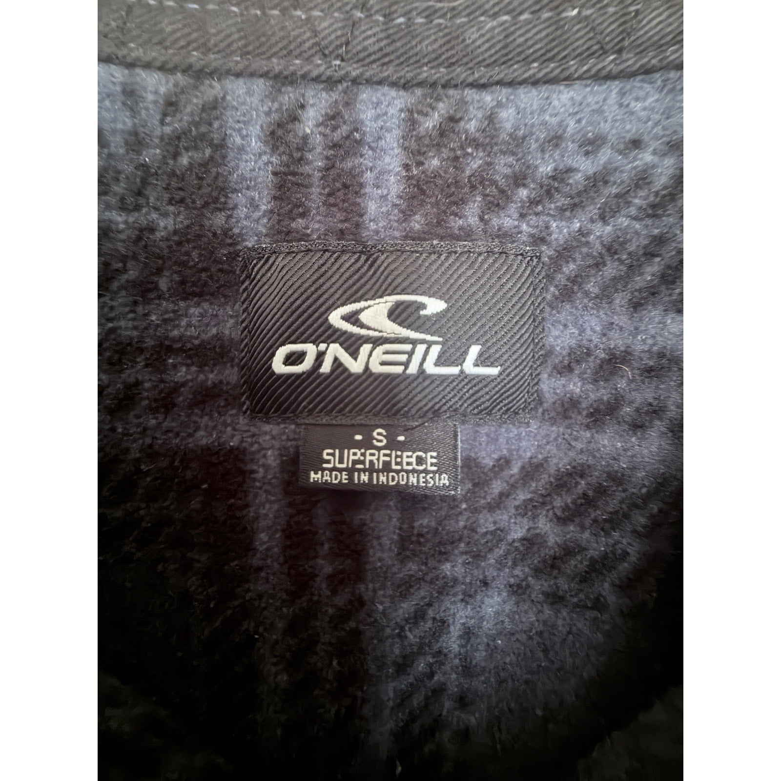 O'Neill Superfleece Plaid Fleece Shirt Mens S
