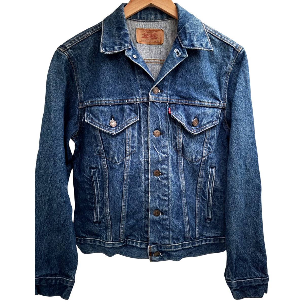 Levi's Men's Blue Sherpa Jacket — front view