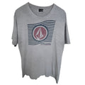 Volcom Stone Logo Graphic T Shirt Mens Large Gray Skate Surf Streetwear Tee