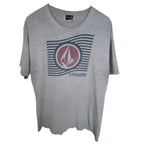 Volcom Stone Logo Graphic T Shirt Mens Large Gray Skate Surf Streetwear Tee