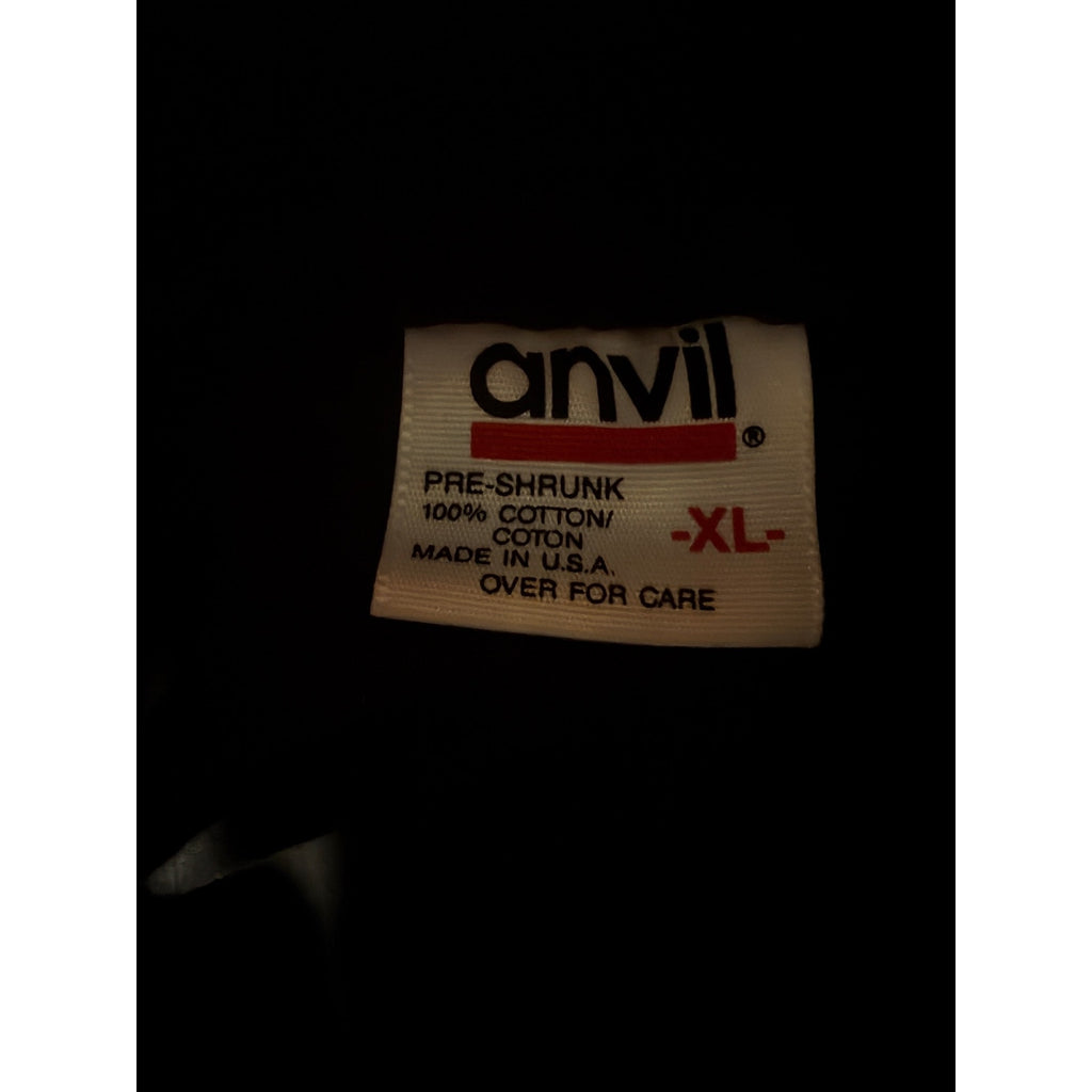 Vintage Anvil UPCO Jetpack Graphic Long Sleeve T Shirt Mens XL Black USA Made
