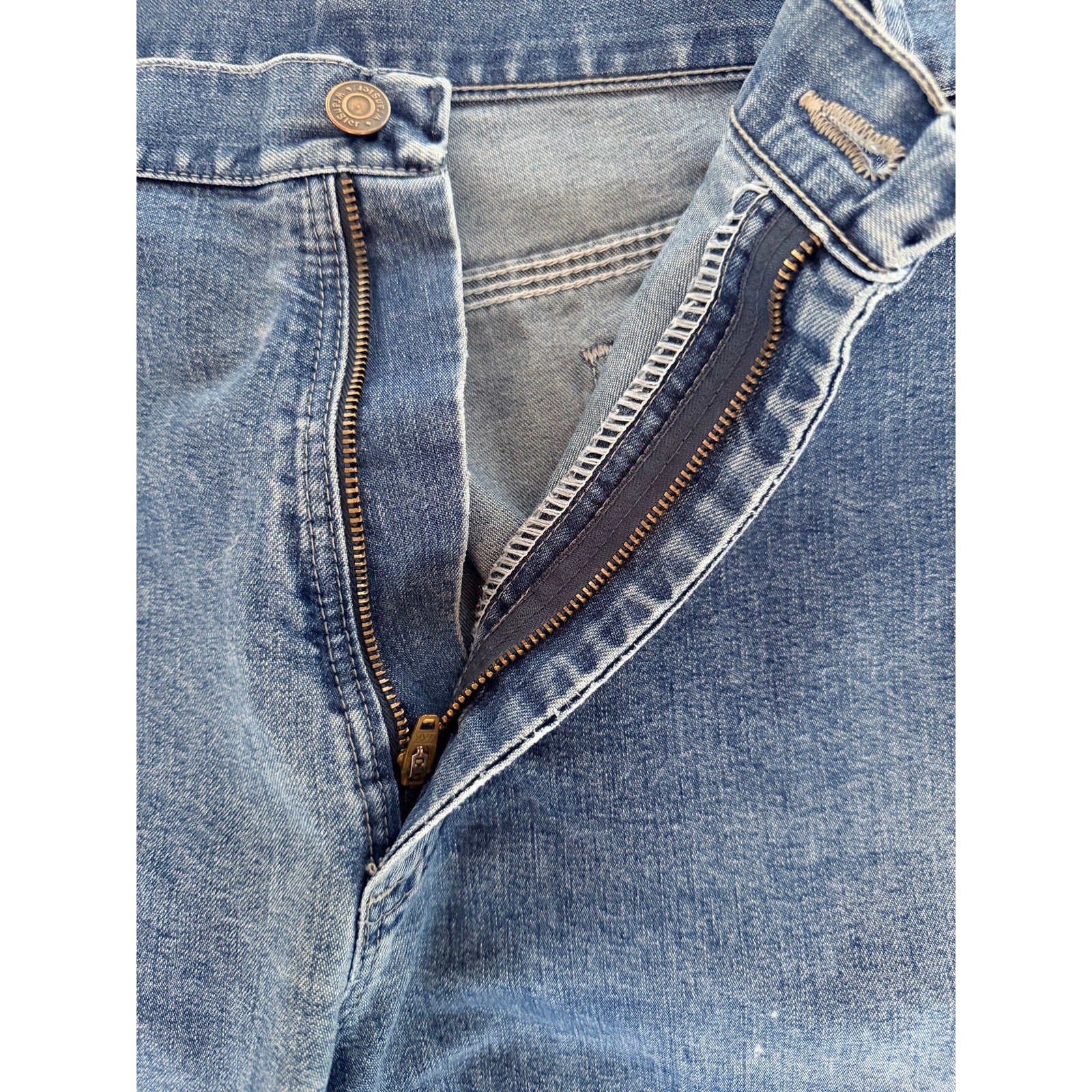 Wrangler Carpenter Jeans Mens 36x30 Blue Denim Workwear Utility Pants