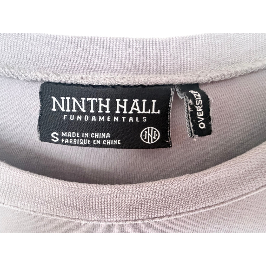 Ninth Hall Fundamentals T Shirt Mens Small Gray Minimalist Logo Streetwear Tee