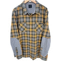 Oakley Plaid Button Up Shirt Mens XL Gray Yellow Long Sleeve Casual Shirt