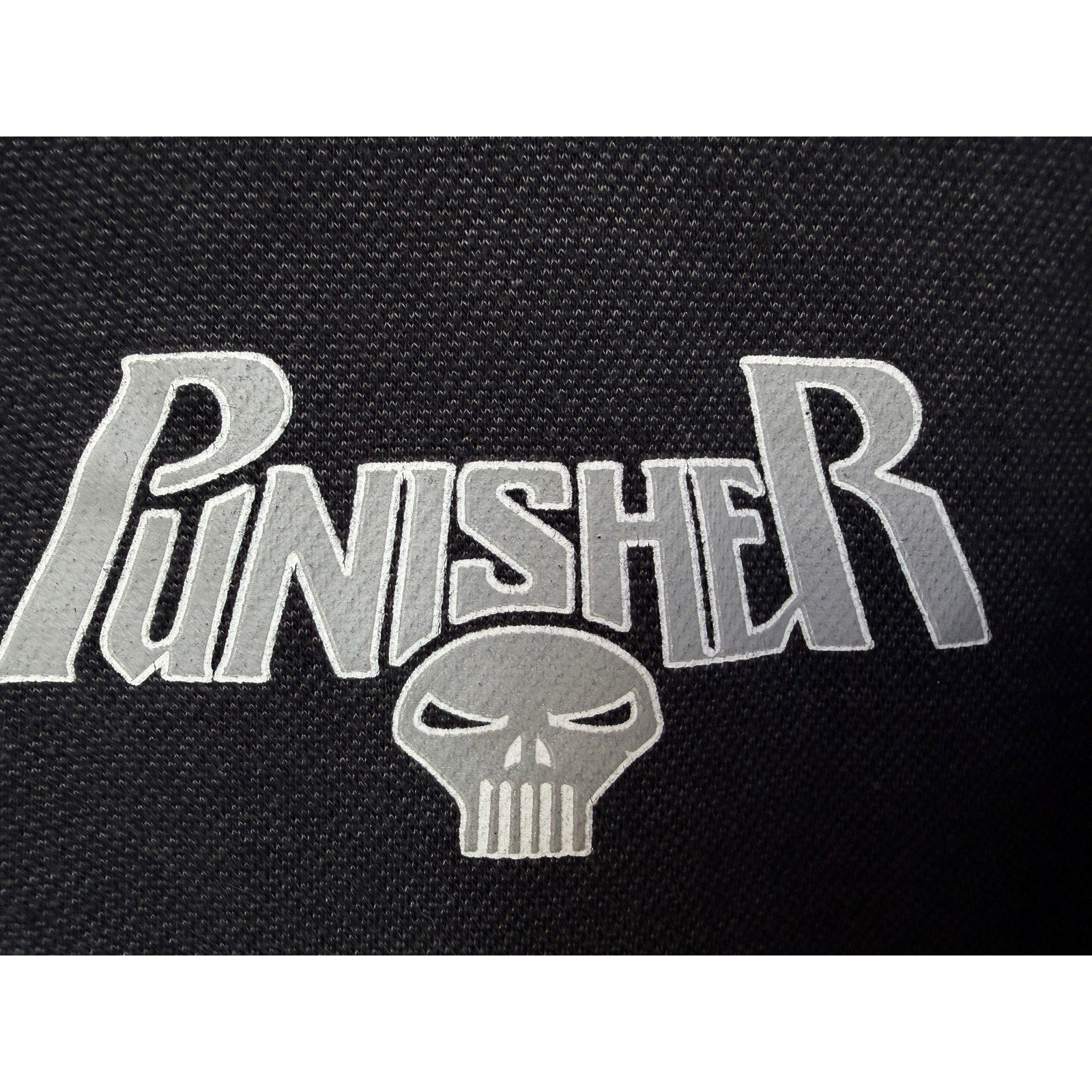 Marvel Punisher Hoodie Mens Large Black Camo Skull Graphic Zip Up Streetwear