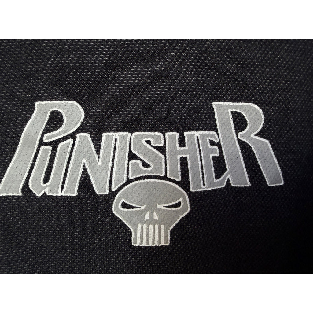 Marvel Punisher Hoodie Mens 2XL Black Camo Skull Graphic Zip Up Streetwear