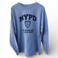 NYPD New York City Police Dept Long Sleeve Graphic Shirt Mens XL Gray