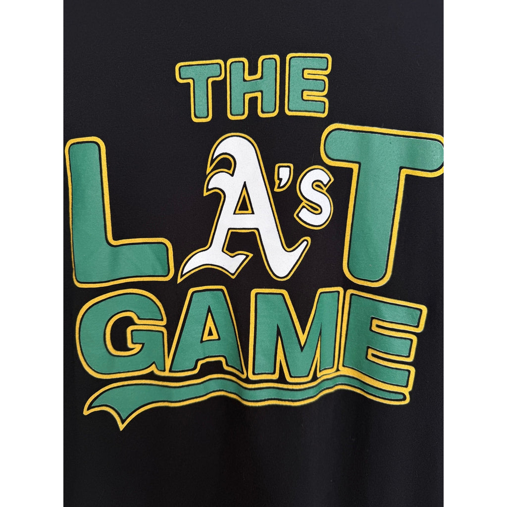 Oakland Athletics Final Game T Shirt Men L Black Last Game Oakland Coliseum 2024