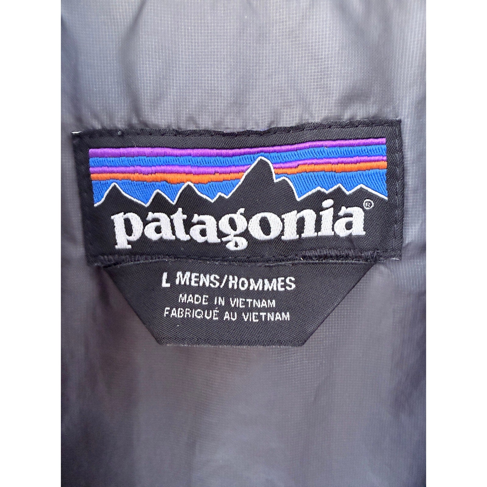 Patagonia Nano Puff Vest Mens Large Gray Insulated Outdoor Full Zip Vest