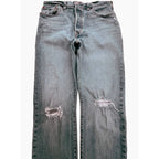 Levi's 501 Original Fit Distressed Straight Jeans Womens 28x30 detail image 7