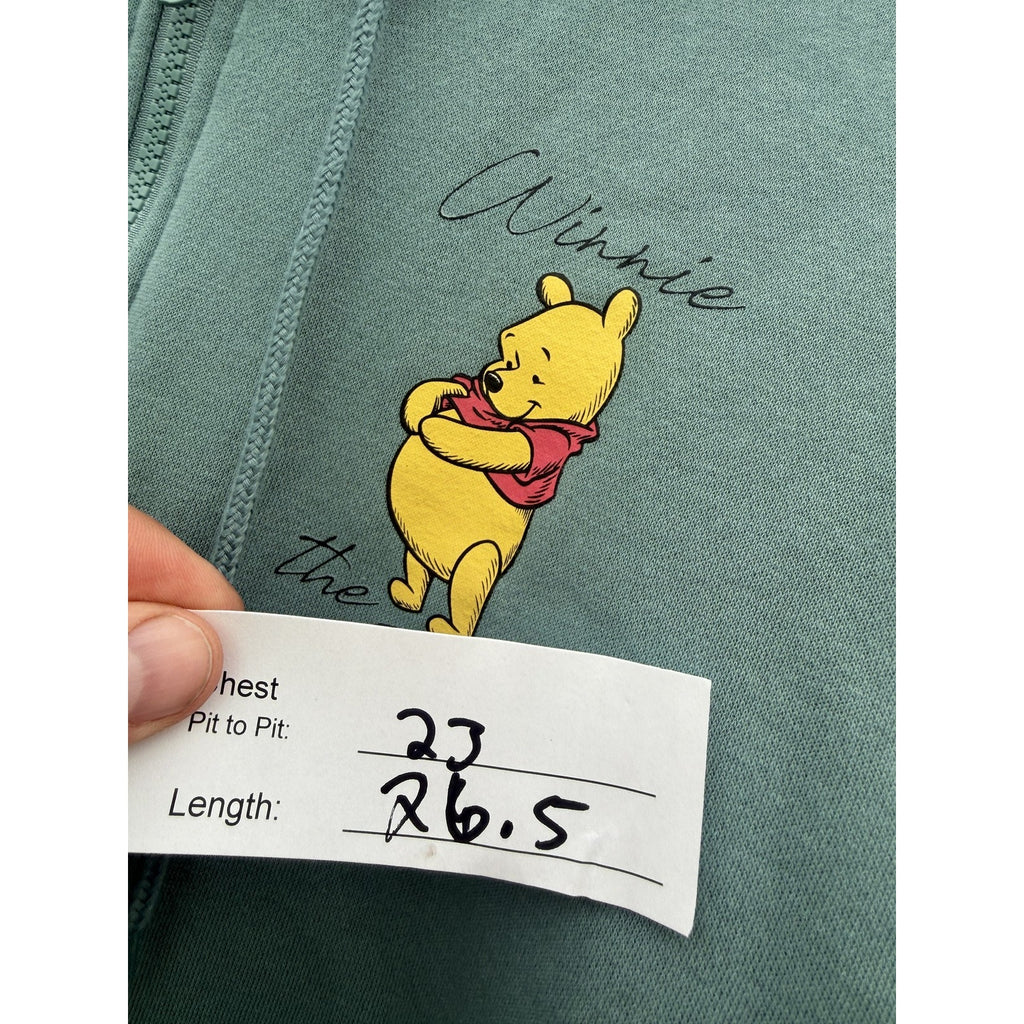 Disney Winnie the Pooh Full Zip Character Hoodie Gray Womens S detail image 6