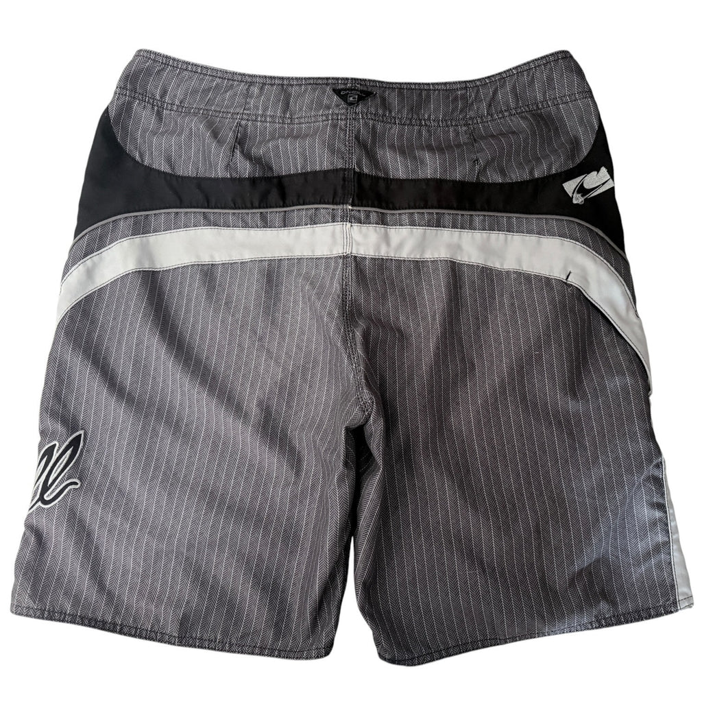 O'Neill Mens 36 Board Shorts Gray Black Surf Swim Trunks