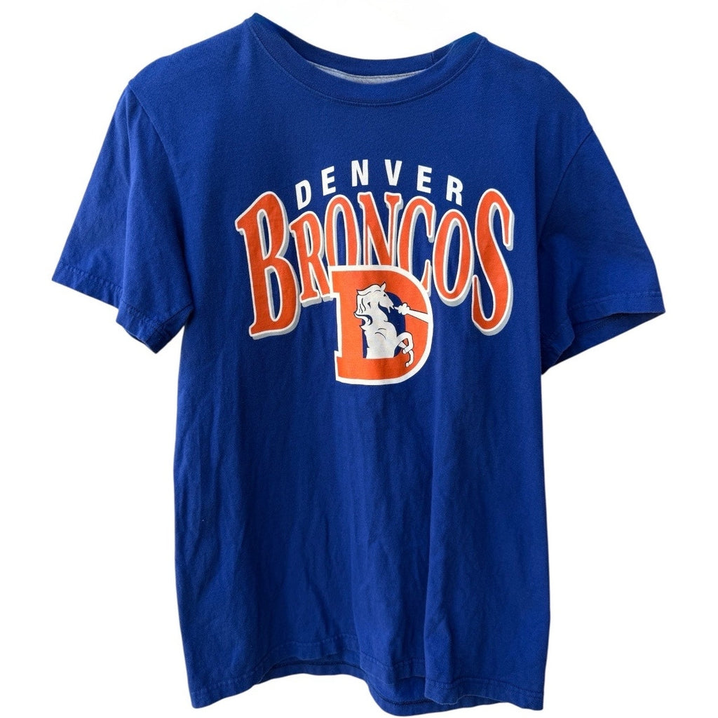 Nike Denver Broncos NFL T Shirt Mens Medium Blue Football Graphic Tee