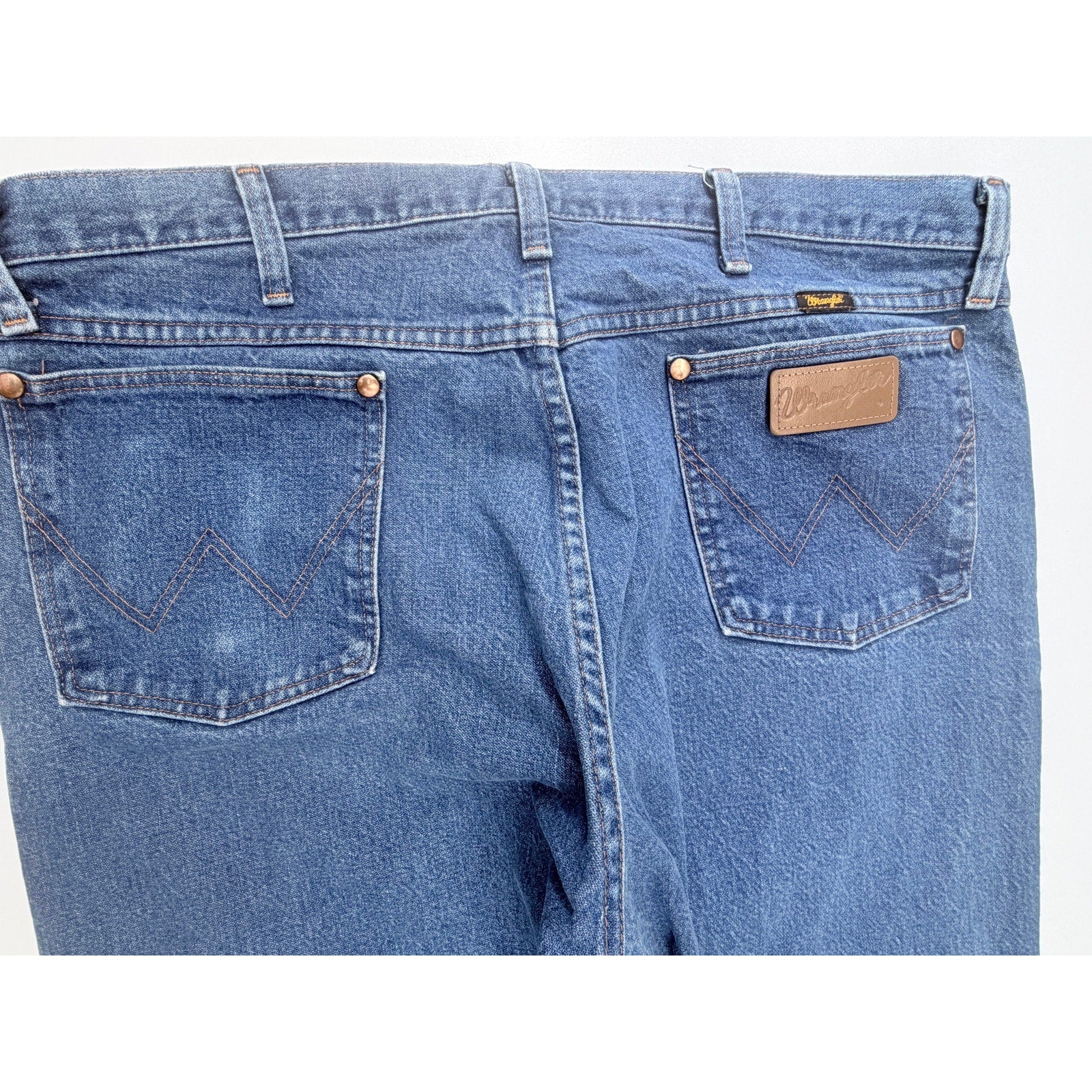 Wrangler Relaxed Fit Jeans Mens 38x30 Blue Western Denim Pants