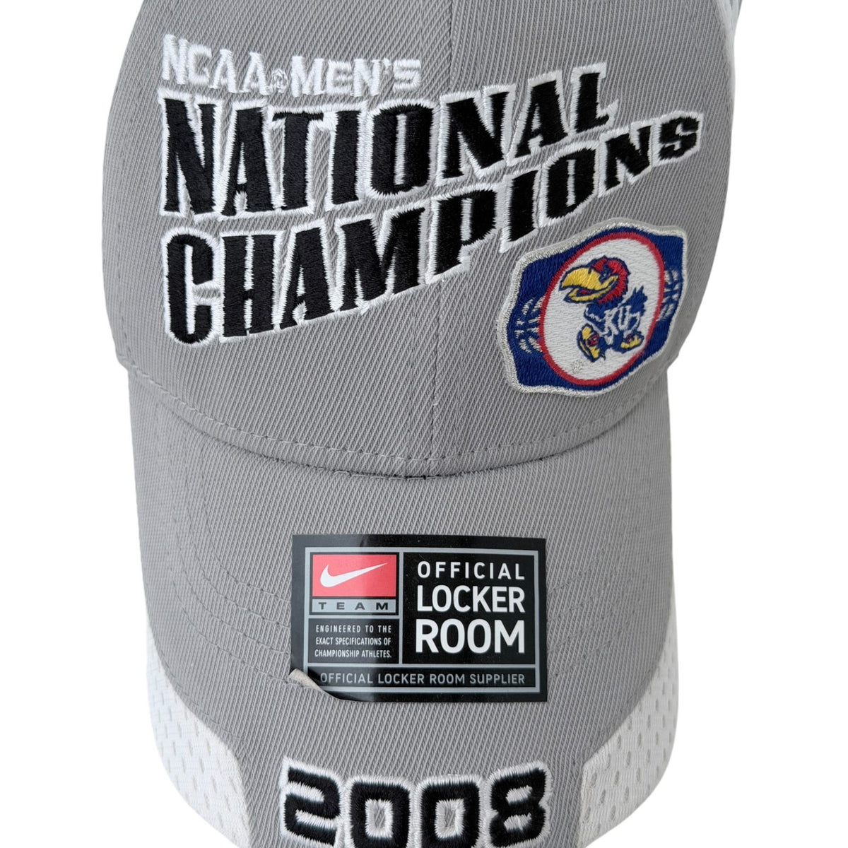 Nike Gray Kansas Jayhawks 2008 NCAA Champions Hat - Men's