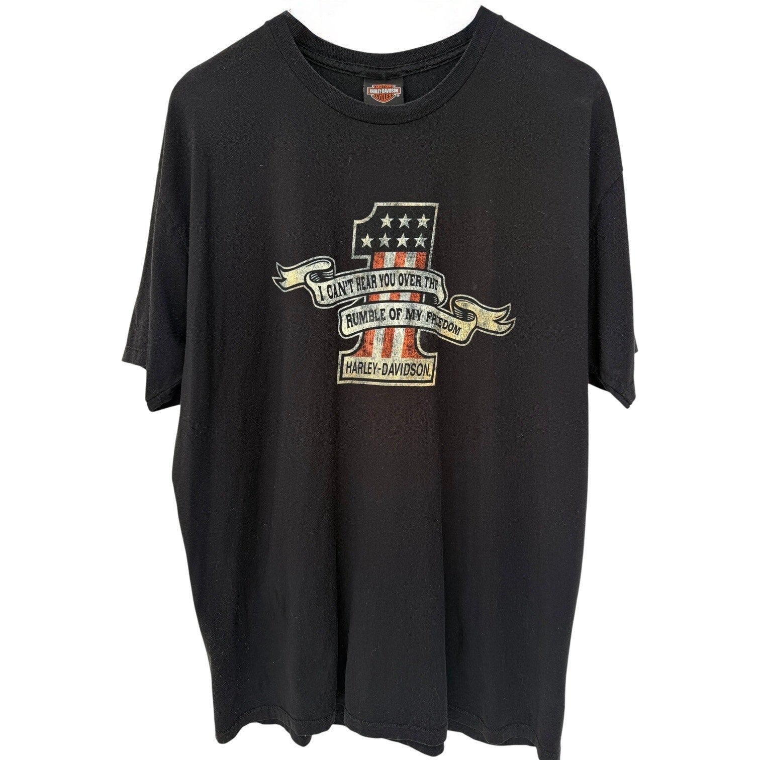 Harley Davidson Kid Rock Rebel Soul T Shirt Mens XL Black Graphic Tee