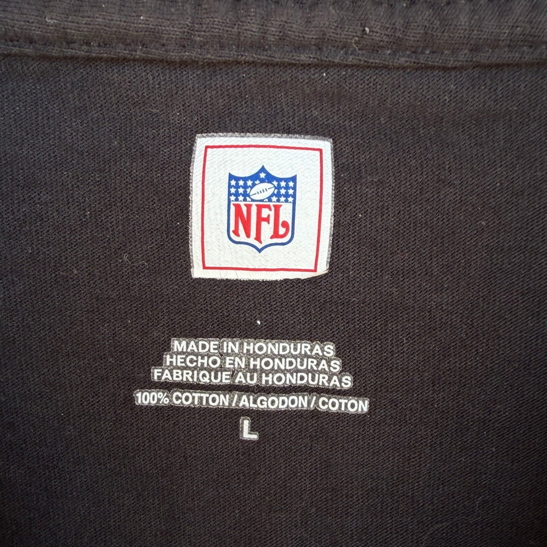 Super Bowl XLII 2008 Giants vs Patriots T Shirt Mens Large Black NFL Football