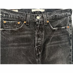 Levi's Wedgie Straight High-Rise Jeans Women's 27 Washed Black detail image 5