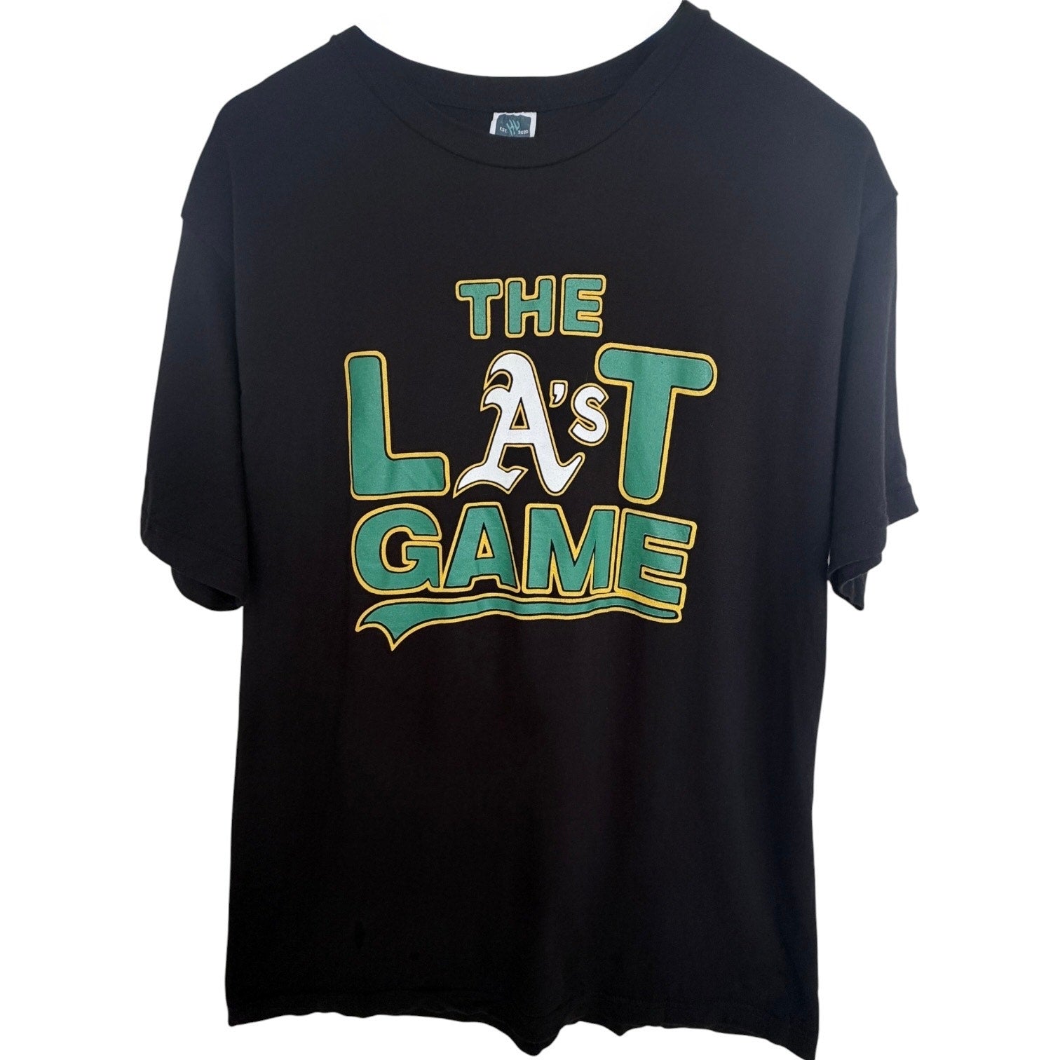 Oakland Athletics Final Game T Shirt Men L Black Last Game Oakland Coliseum 2024