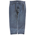 Levi's 501 Jeans Mens 38x32 Black Straight Leg Button Fly Denim Pants