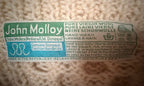 John Molloy Women's Beige Genuine Donegal Traditional Handknits Sweater — brand label