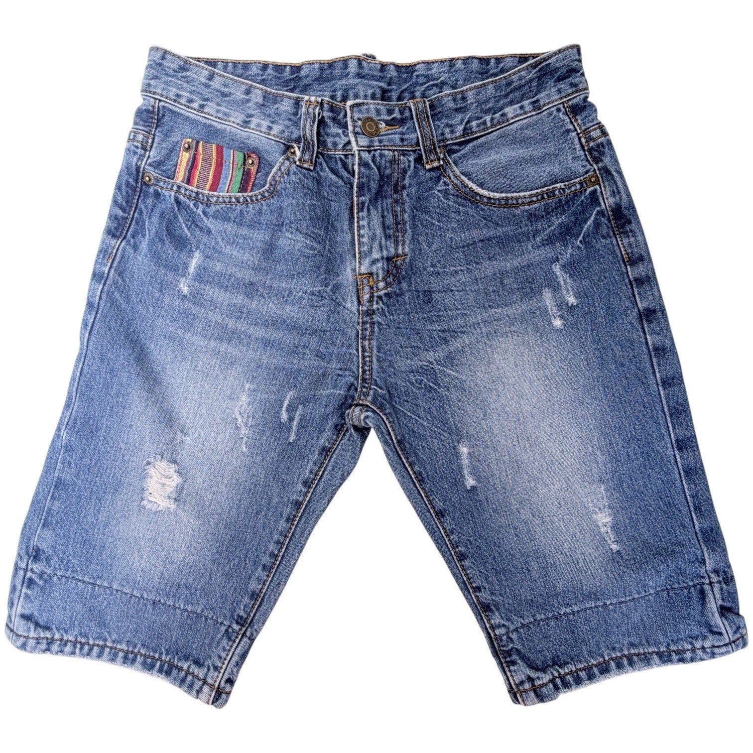 DSquared2 Mens Jean Shorts Size 29 Distressed Denim Designer Luxury Italy Style