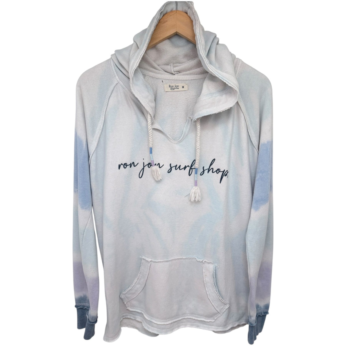Ron Jon Women's White Surf Shop Hoodie — front view