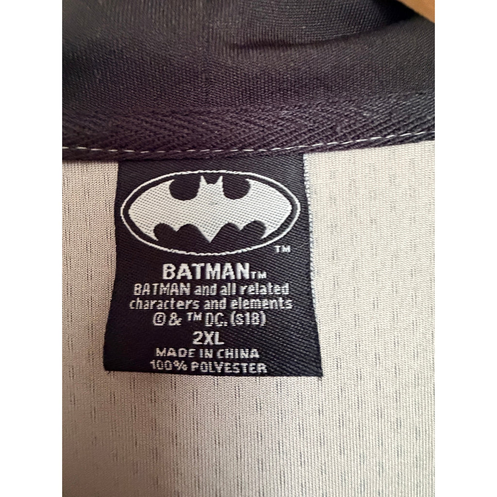 Batman Performance Hoodie Mens 2XL Gray