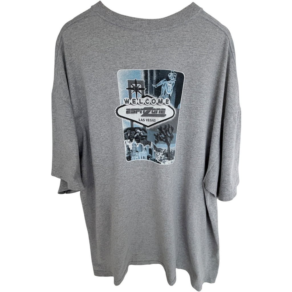 ESPN Zone Las Vegas T Shirt Mens 2XL Gray Graphic Tourist Sports Casino Tee