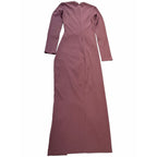 Zara Women's Mauve Ruched Drawstring Maxi Dress Small - product photo 2