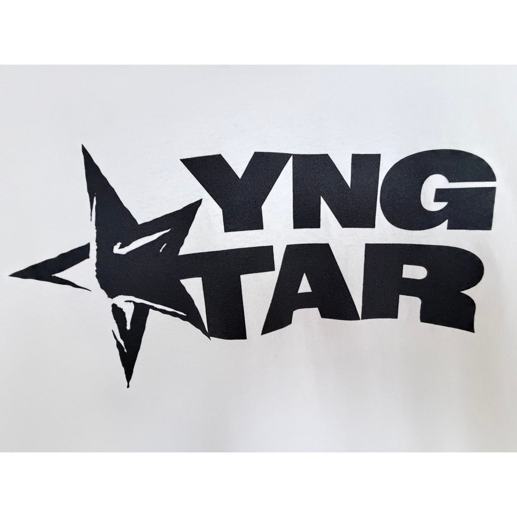 YNG Star Rise And Rise Again T Shirt Mens Medium White Graphic Tee