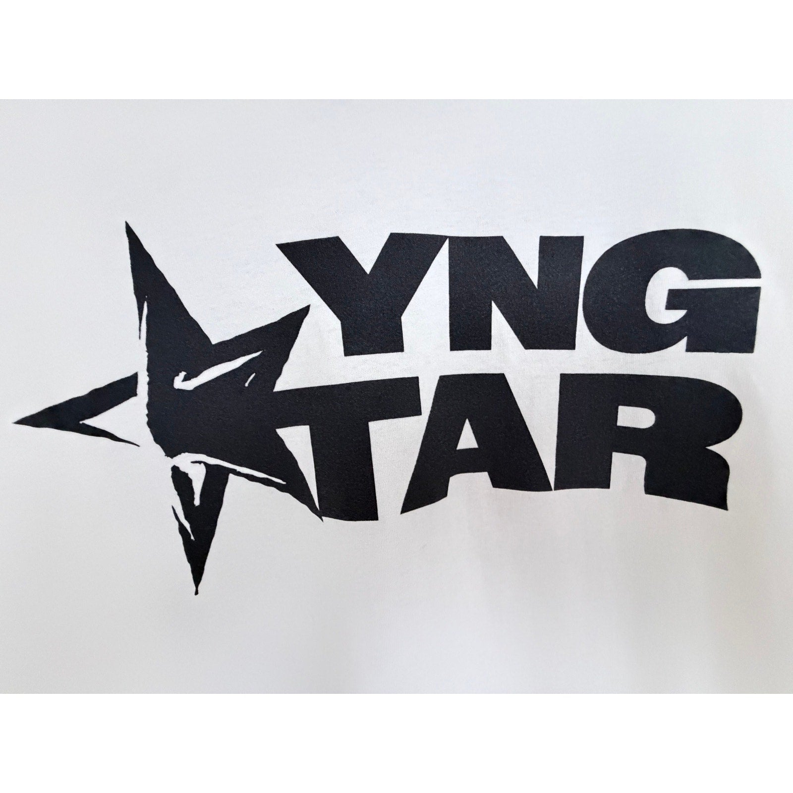 YNG Star Rise And Rise Again T Shirt Mens Medium White Graphic Tee