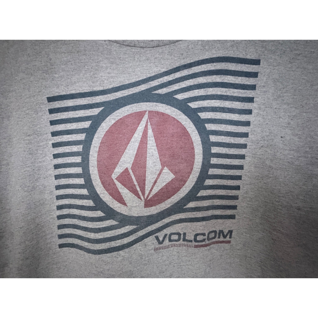 Volcom Stone Logo Graphic T Shirt Mens Large Gray Skate Surf Streetwear Tee