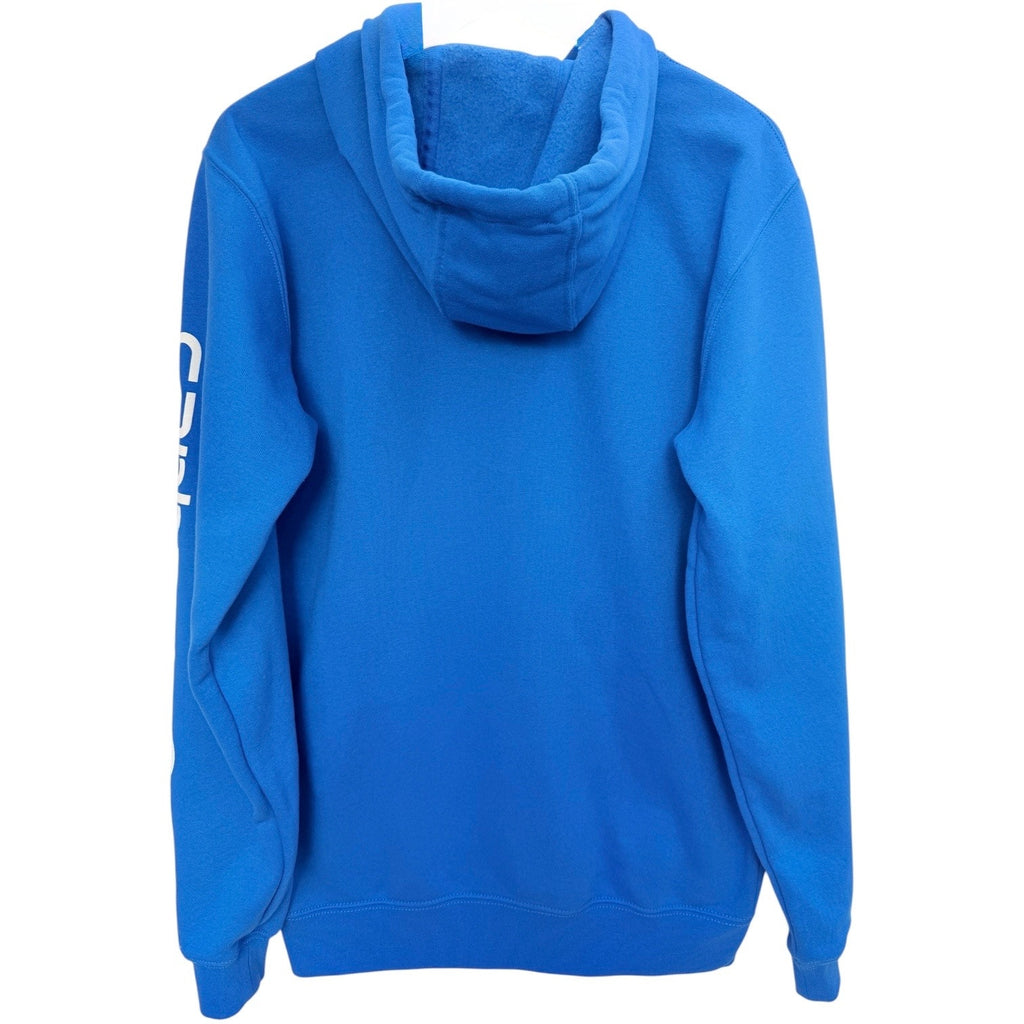 Carhartt Hoodie Mens Small Blue Loose Fit Pullover Workwear Sweatshirt