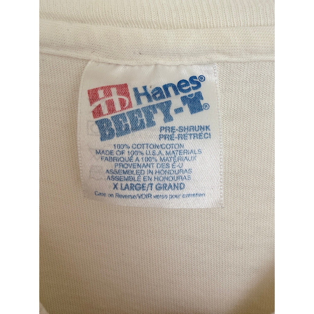 Vintage Northern Isles Ski Print Sweatshirt Mens Large Blue Graphic