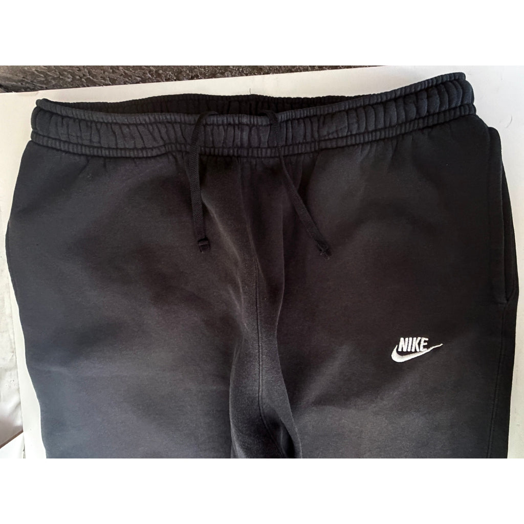 Nike Mens XXL Tall Black Fleece Sweatpants Joggers Swoosh