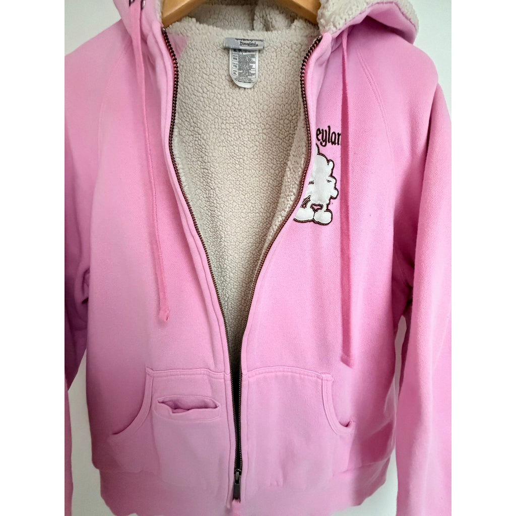 Disneyland Mickey Mouse Sherpa Hoodie Womens XL