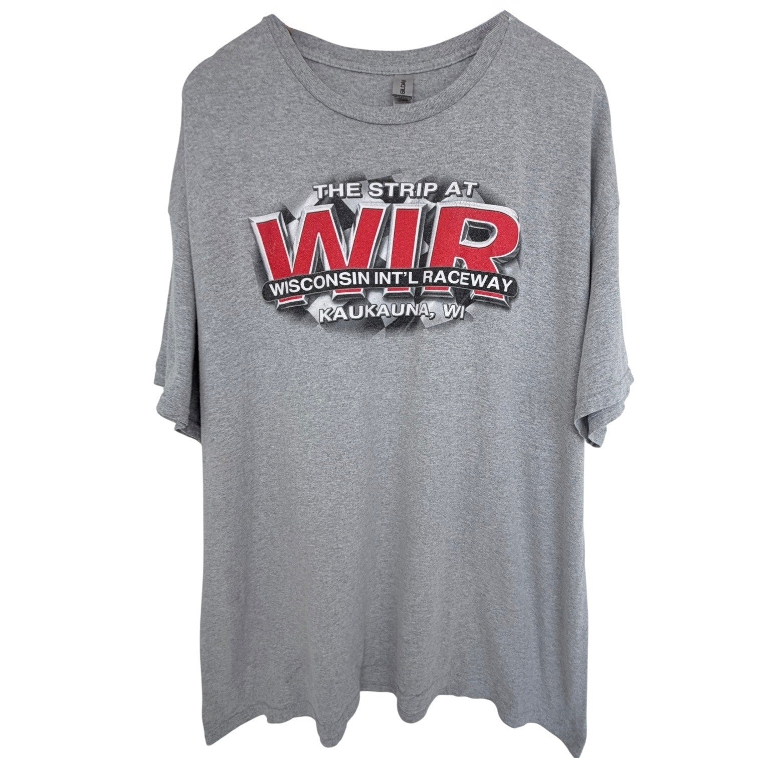 Wisconsin International Raceway WIR Drag Racing TShirt Mens 2XL Gray Graphic Tee