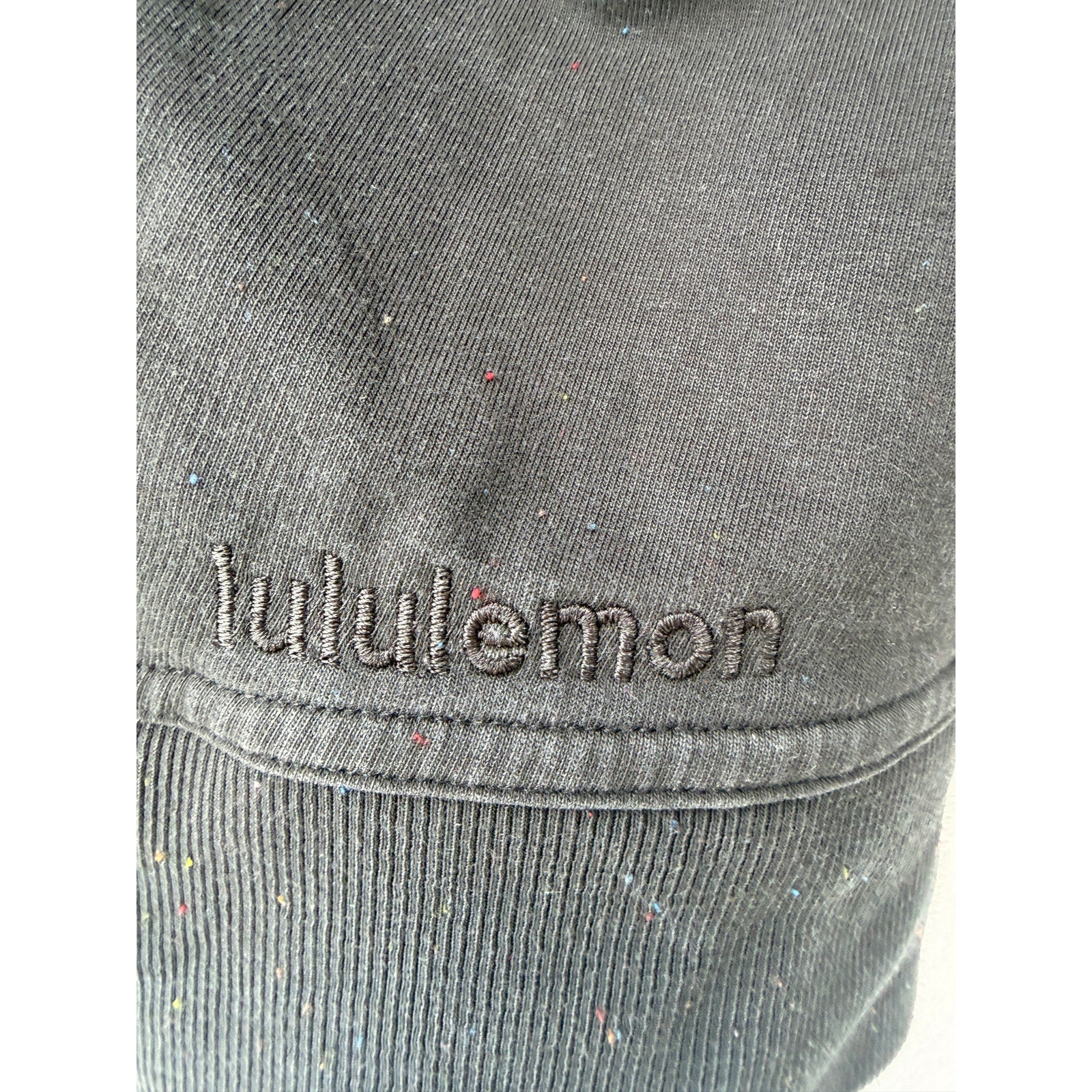 Lululemon Pullover Hoodie Black Faded Minimalist Sweatshirt Womens S