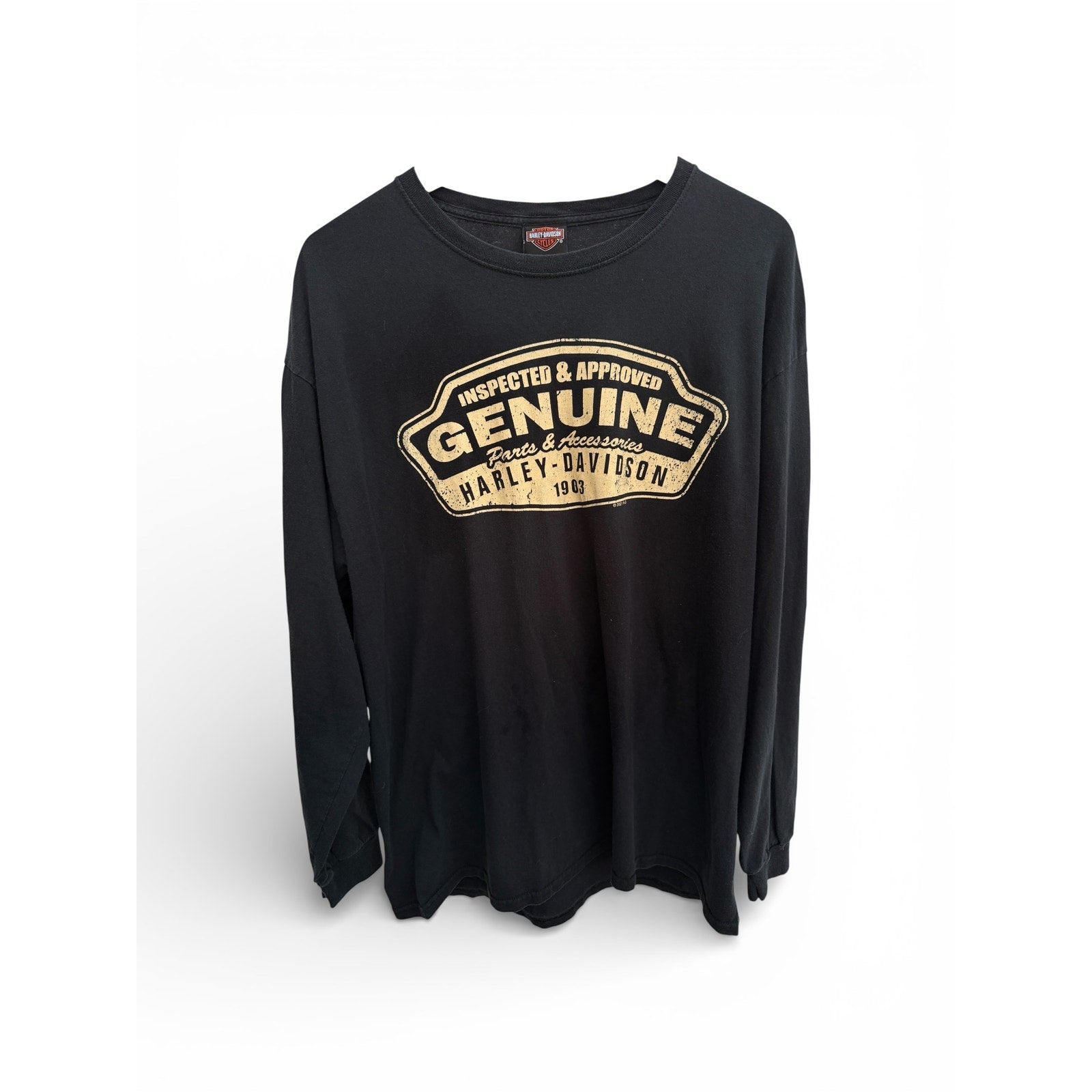 Harley-Davidson Genuine Long Sleeve Graphic Tee Black Size XL