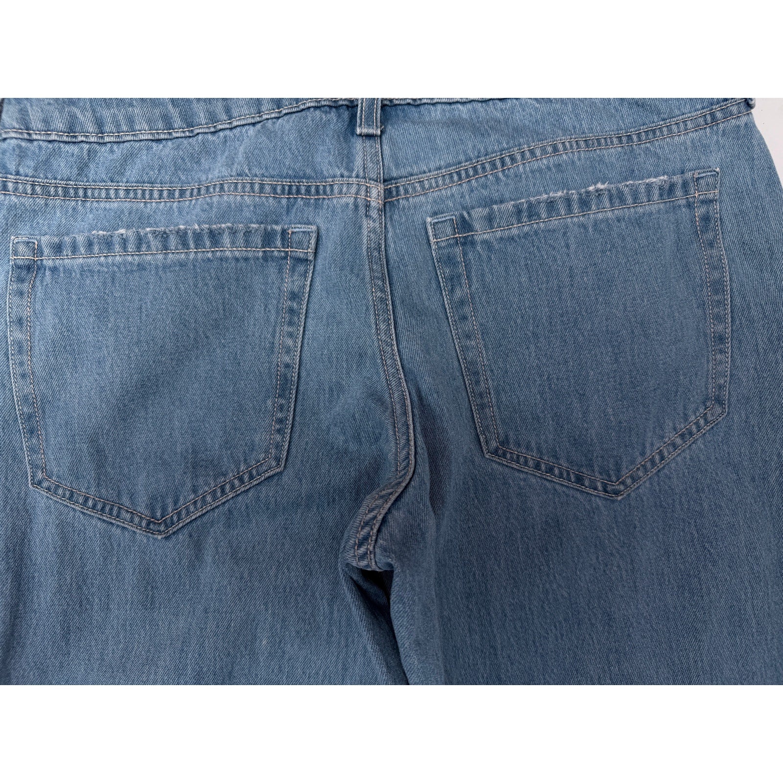 Hollister Jeans Womens 6S W26 Low Rise Baggy Distressed Denim