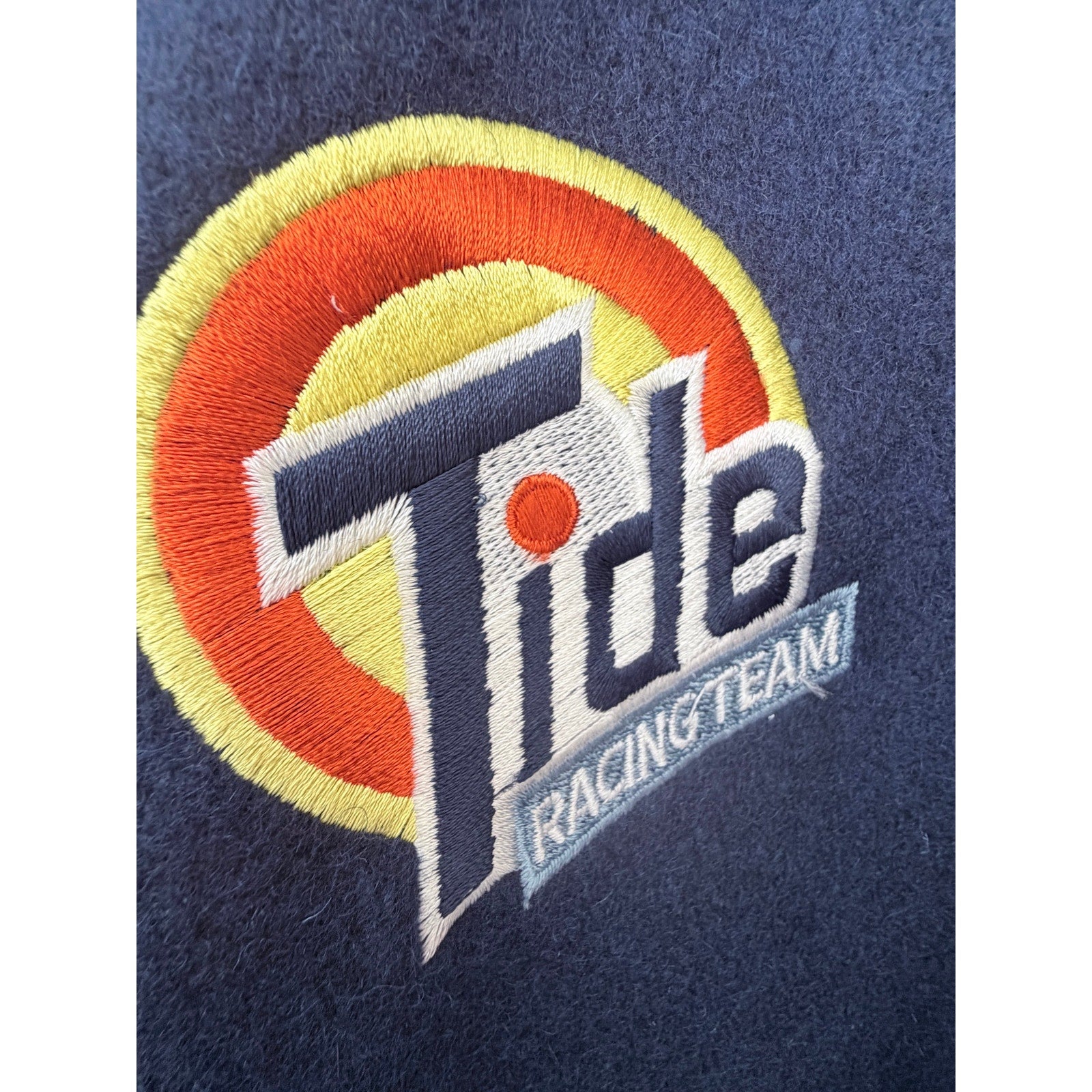 Steer Brand Tide Racing Team Varsity Jacket Mens XL Wool Leather USA Snap Front