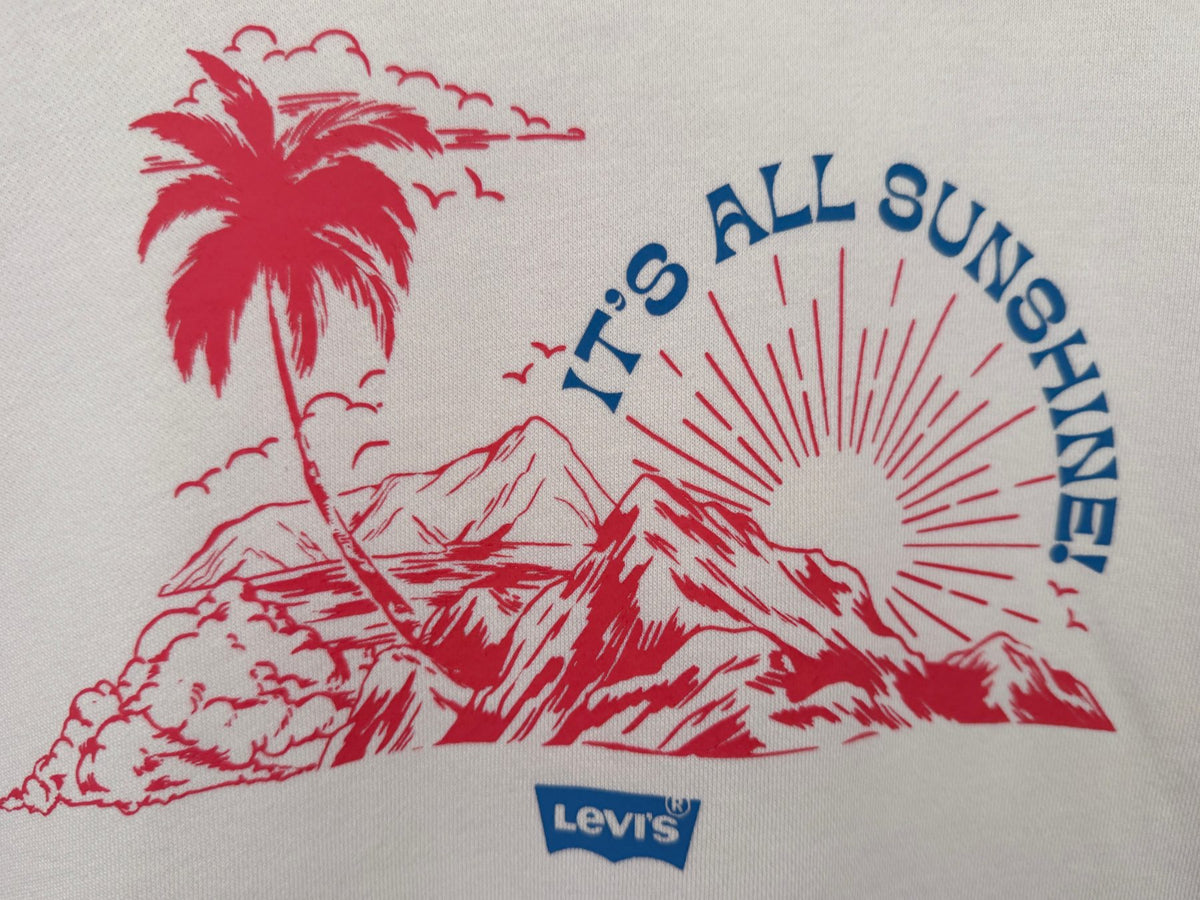Levi's Men's White It's All Sunshine! Sweatshirt — view 4