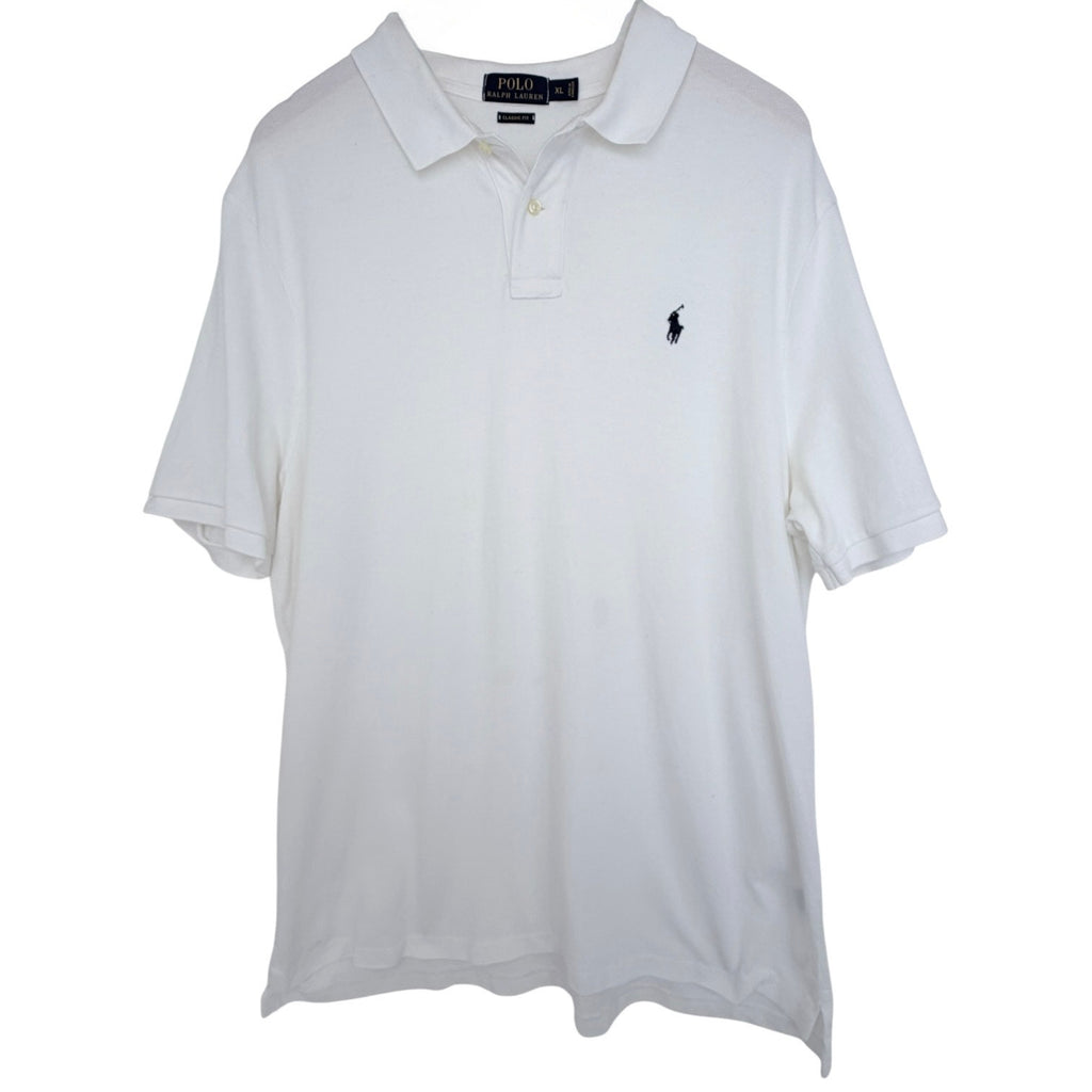 Polo Ralph Lauren Polo Shirt Mens XL White Classic Fit Pony Logo