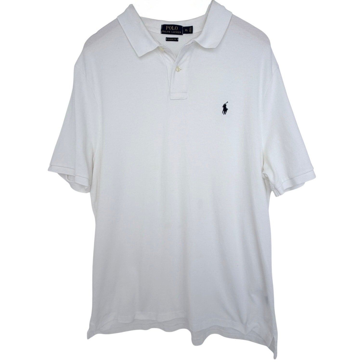 Polo Ralph Lauren Polo Shirt Mens XL White Classic Fit Pony Logo