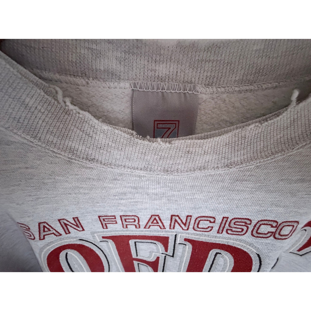 San Francisco 49ers Vintage Sweatshirt Mens Large Gray NFL Crewneck USA Made
