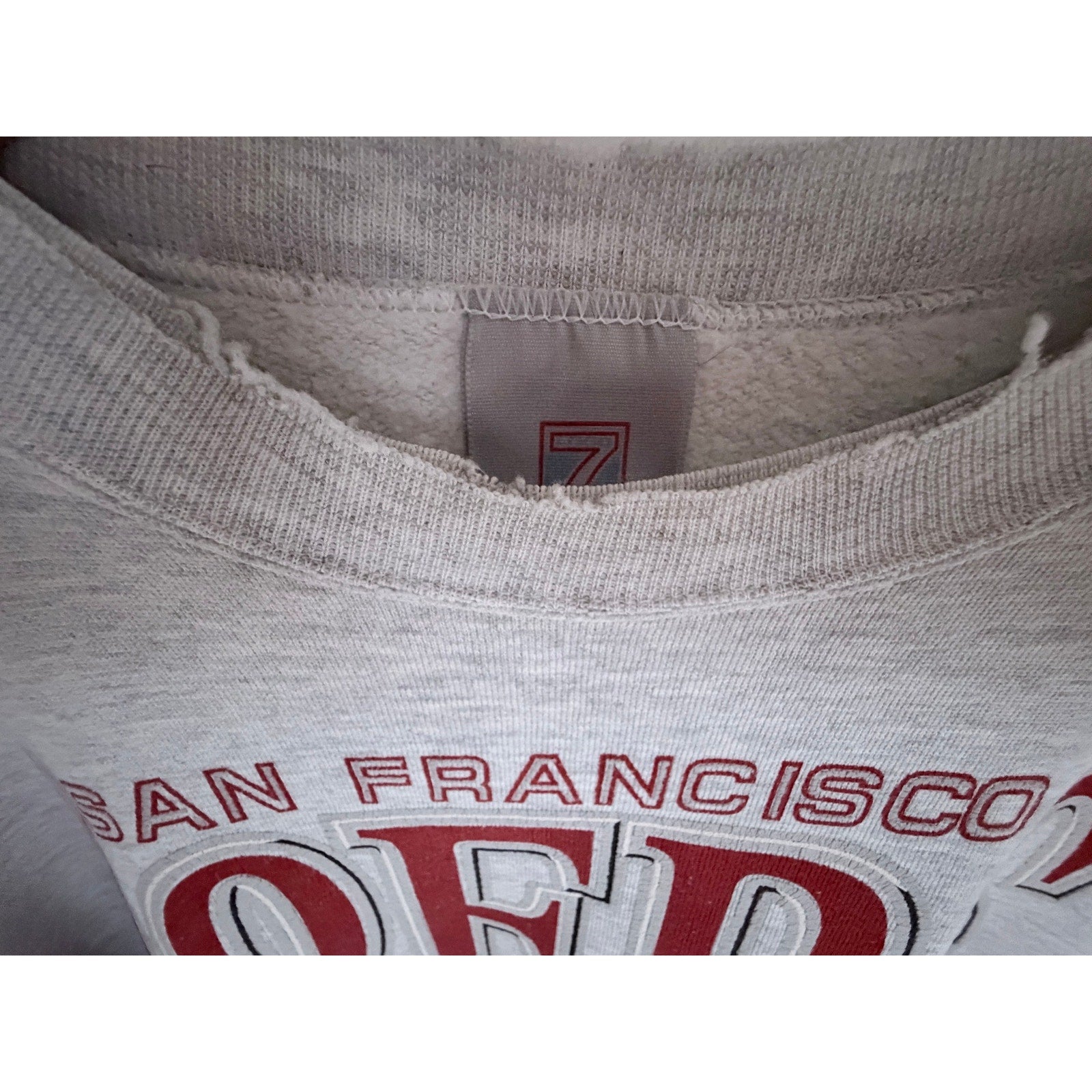 San Francisco 49ers Vintage Sweatshirt Mens Large Gray NFL Crewneck USA Made