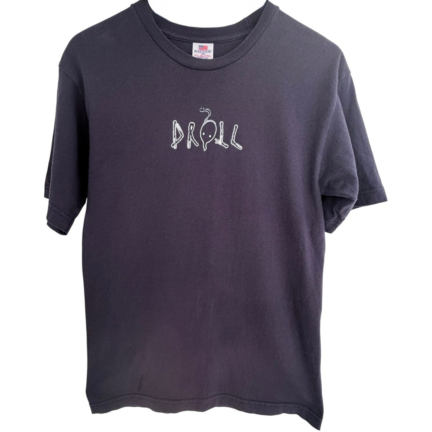 Drool Band T Shirt Mens Medium Black Bayside Made In USA Indie Rock Tee